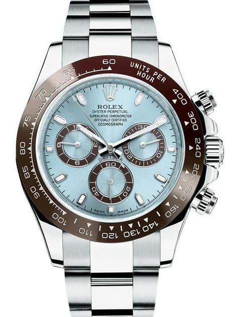 rolex cosmograph daytona ice blue dial platinum mens watch replica|rolex chronograph.